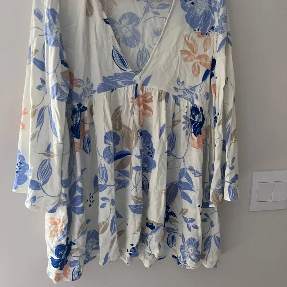 Free People Bella Printed Floral Tunic size M‎